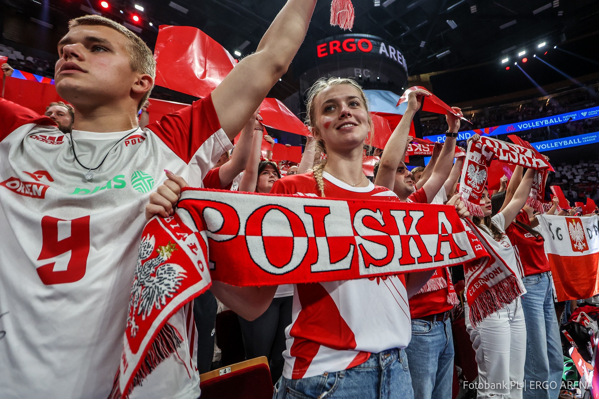 Polska USA finał VNL 2023 ERGO ARENA